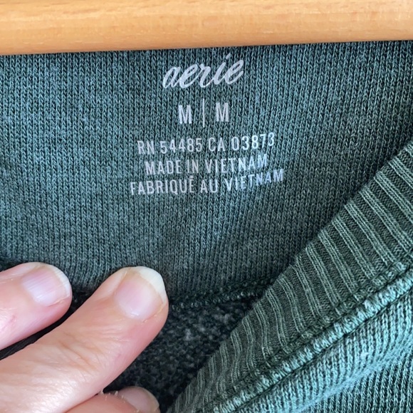 Aerie Green oversized crew neck sweatshirt - Picture 8 of 8